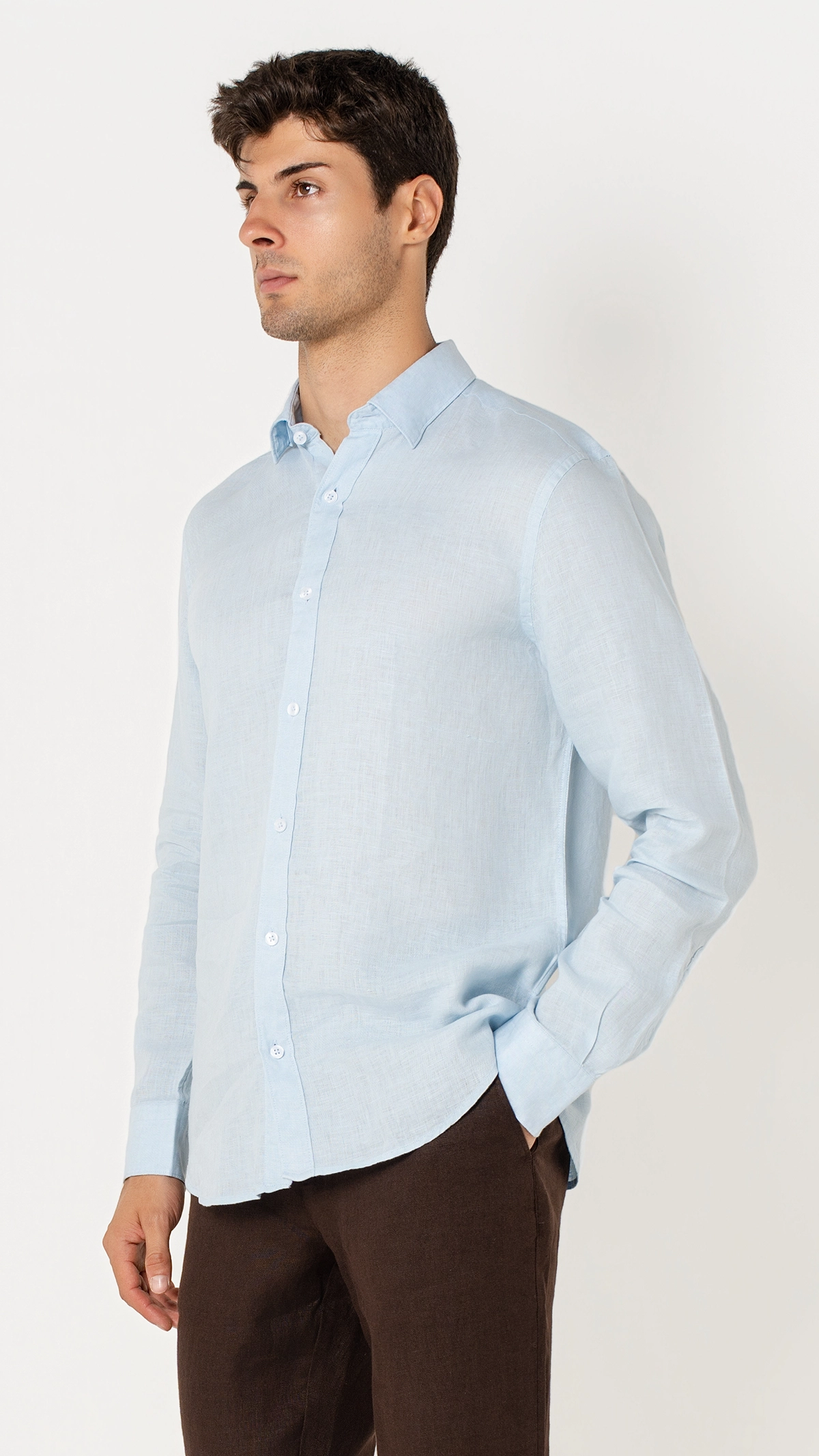 Regular Fit 100% Linen Shirt